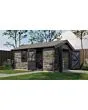 Lugarde Select | Tuinhuis Kesteren met Garagedeur 400 x 500 | Keteldruk Grijs