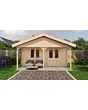 Lugarde Select | Tuinhuis Heerde met Overkapping 500 + 200 x 300 | Onbehandeld