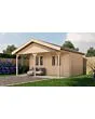 Lugarde Select | Tuinhuis Heerde met Overkapping 500 + 200 x 300 | Onbehandeld