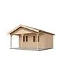 Lugarde Select | Tuinhuis Heerde met Overkapping 500 + 200 x 300 | Onbehandeld