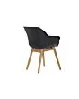 Hartman | Tuinstoel Sophie met Armleuningen Teak | Carbon Black