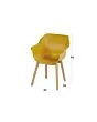 Hartman | Tuinstoel Sophie met Armleuningen Teak | Curry Yellow
