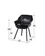 Hartman | Tuinstoel Sophie Element met Armleuningen | Carbon Black