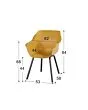 Hartman | Tuinstoel Sophie Element met Armleuningen | Curry Yellow