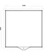 Lugarde Select Prima | Tuinhuis Helmond 360 x 360 cm | RAL 7021
