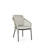 SUNS | Tuinstoel Nappa | MRG | Macrame Weaving | Soft Grey Mixed Weave
