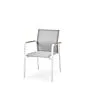 SUNS | Tuinstoel Tutti met Teak Arm | MW | White Grey