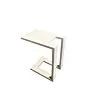 Fonteyn | Bijzettafel U Aluminium | Wit