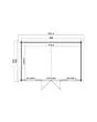 Outdoor Life Products | Tuinhuis Udo 480 x 300 | Geïmpregneerd | Olijfgroen