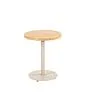4 Seasons Outdoor | Bijzettafel Volta Teak Ø45 cm x 55(h) cm | Latte