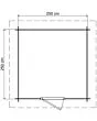 Lugarde Select | Tuinhuis Zwolle 250 x 250 | Keteldruk Grijs