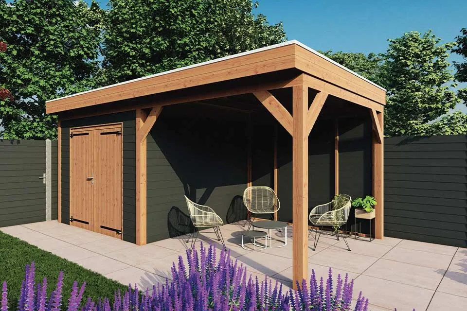 【中古】 Het tuinhuis Hella S. Haasse Fonteyn | Tuinhuis met Overkapping Traditioneel 5950 x 3300