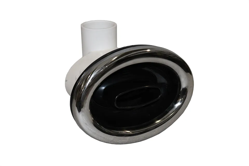 Passion | 9 5/8" Mega Swim Jet, Adjustable Directional, Fixed in Body, Smooth, Chrome-Black