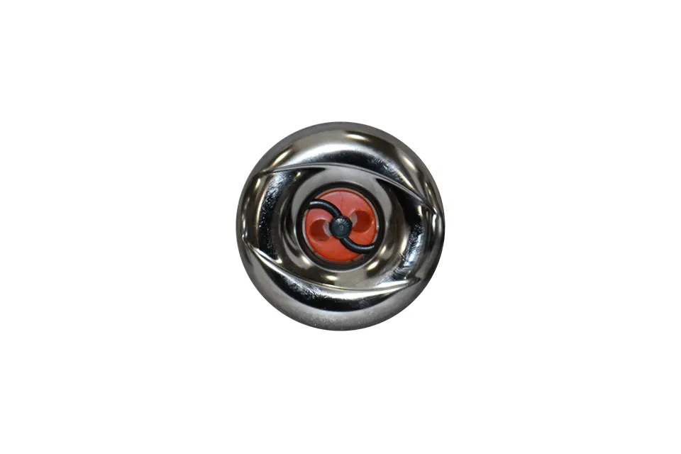 Passion | 3 3/8 Mini Jet, Pulsator, Snap-In, Smooth, Chrome-Orange"