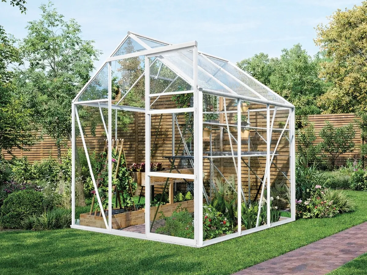 Royal Well | Kate I Tuinkas | Veiligheidsglas 3 mm | Wit