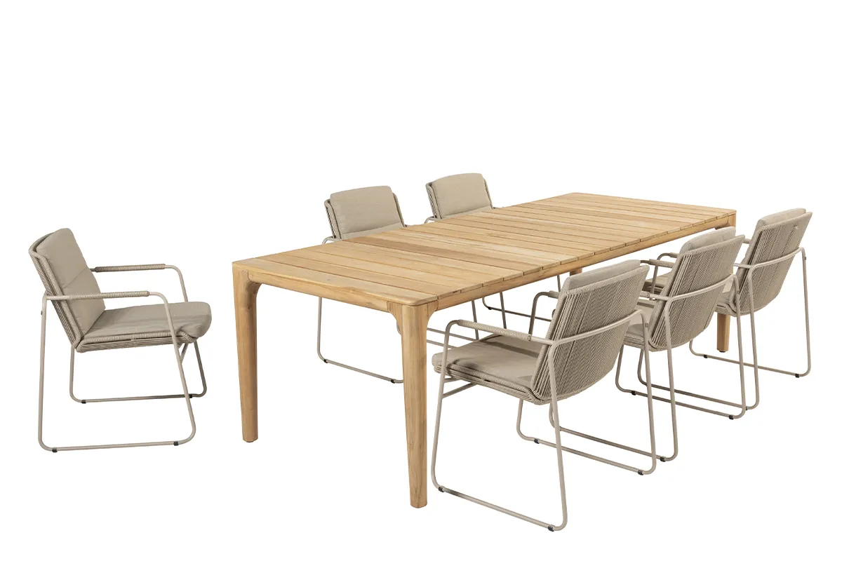 Taste by 4 Seasons | Parma Tuinset Latte | Teak
