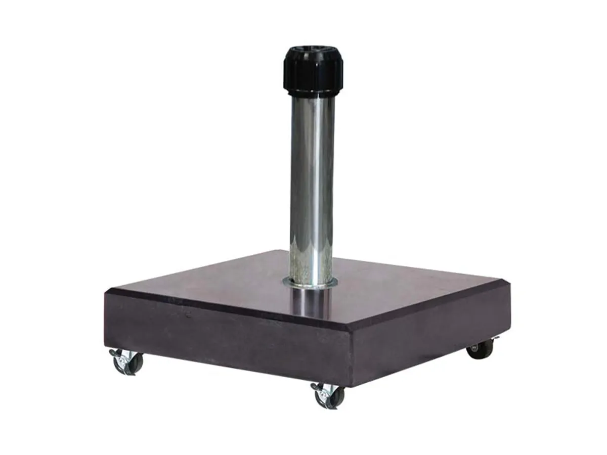 Platinum | Parasolvoet Rome Graniet met Wielen | 60 kg