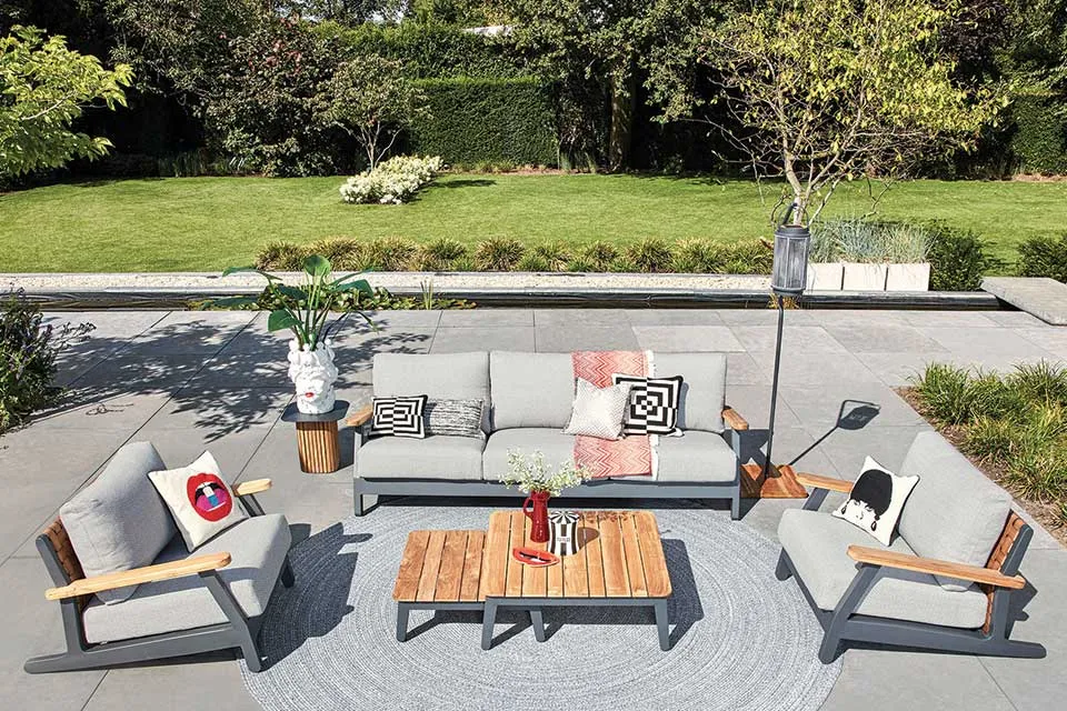 SUNS | Loungeset Siena | MRG | Soft Grey Mixed Weave