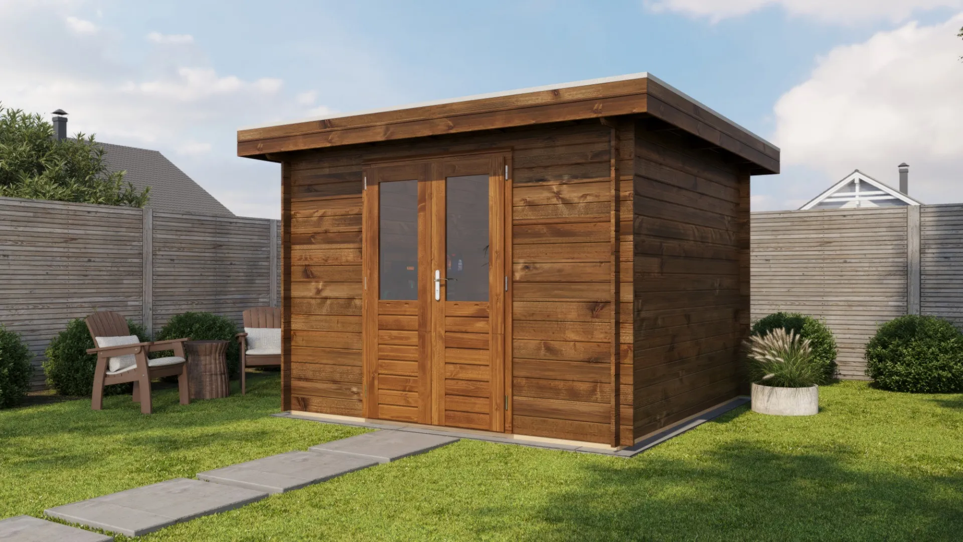 Lugarde Select | Tuinhuis Amersfoort 300 x 300 | Keteldruk Bruin