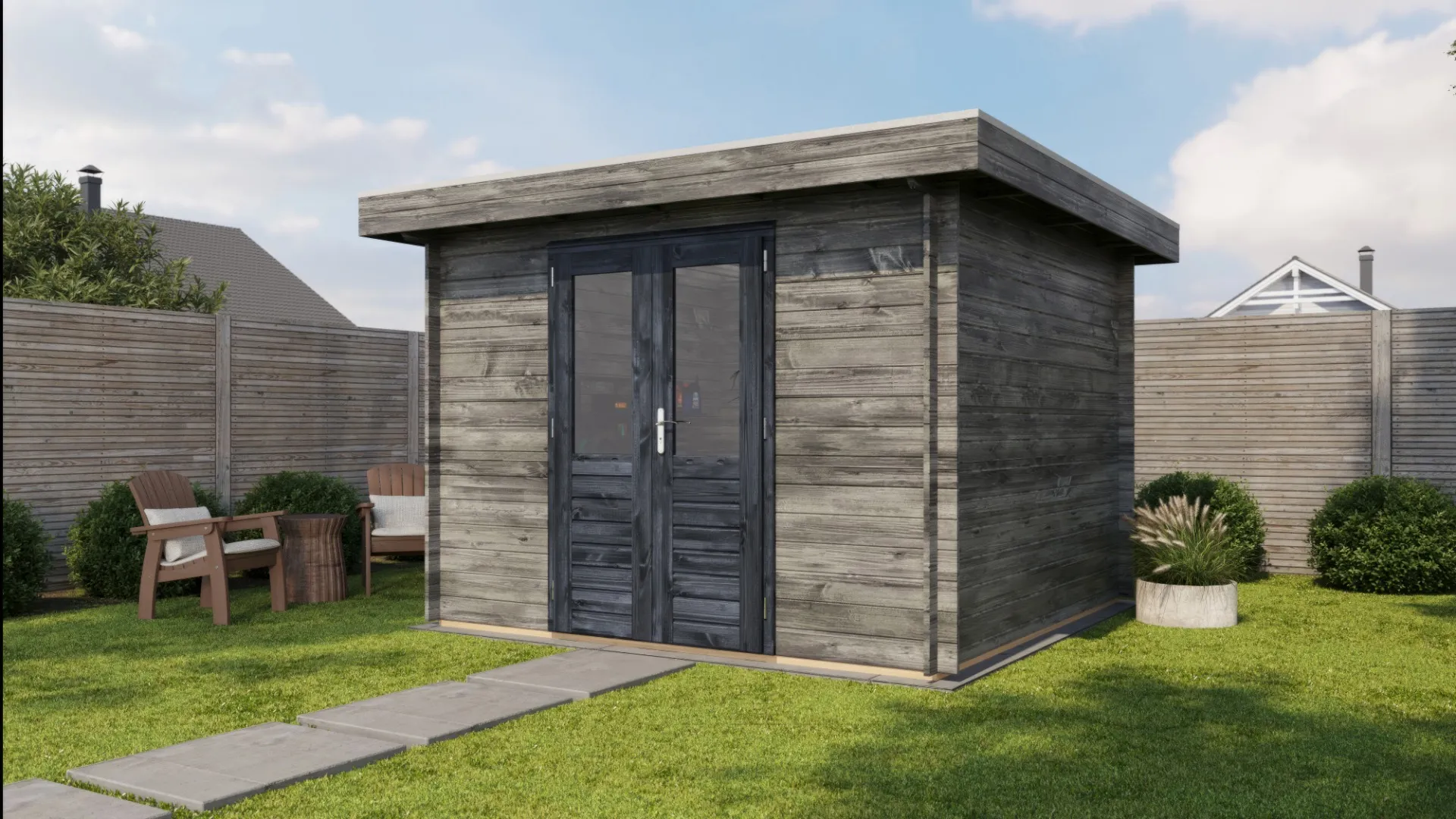 Lugarde Select | Tuinhuis Amersfoort 300 x 300 | Keteldruk Grijs