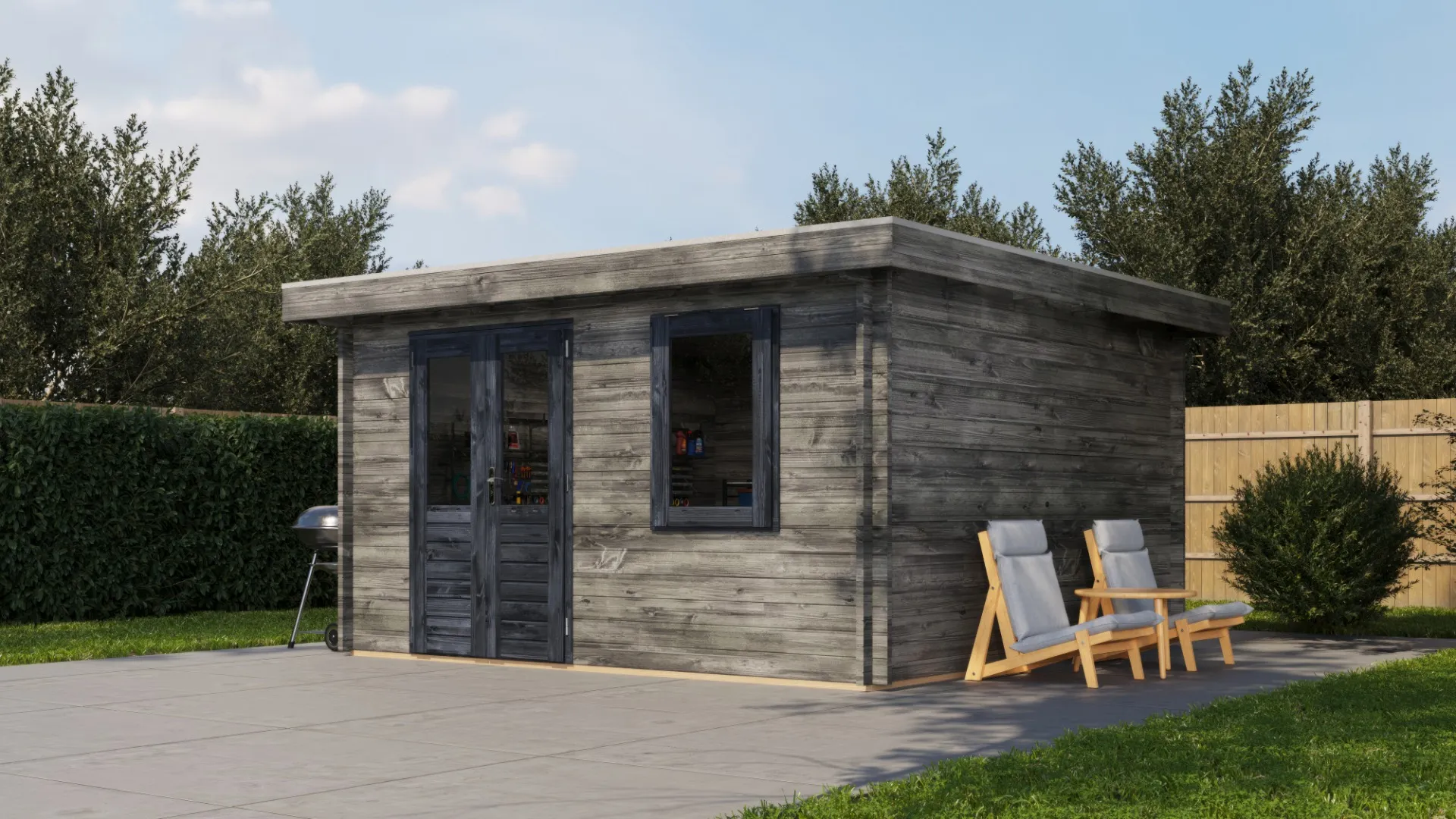 Lugarde Select | Tuinhuis Winterswijk 400 x 400 | Keteldruk Grijs
