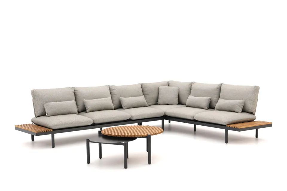SUNS | Loungeset Tondo 02 | MRG | Soft Grey Mixed Weave