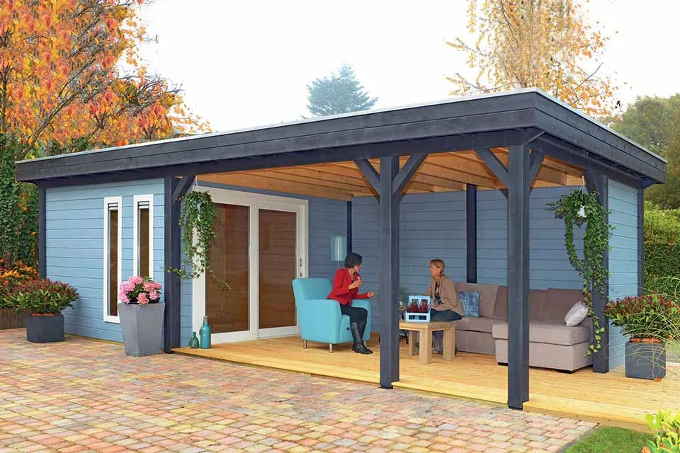 Lugarde | Tuinhuis met overkapping PS13