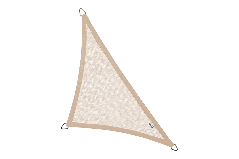 Nesling | Coolfit Schaduwdoek Driehoek 90° 400 x 400 x 570 cm | Sand